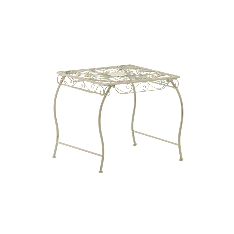 Mesa jardin de hierro Zarina Verde antiguo