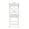 Silla de Jardín Plegable Indra Blanco antiguo