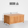 Teak Gartenbox Odessa 140X77X63