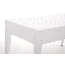 Mesa de Exterior Miami Blanco,90 x 50 cm