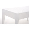 Mesa de Exterior Miami Blanco,90 x 50 cm