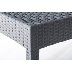 Mesa de Exterior Miami Gris oscuro,45 x 45 cm