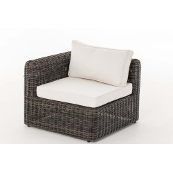 Eck-Sofa Marbella Cremeweiss 5mm