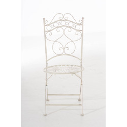 Silla de Jardín Plegable Indra Crema antiguo