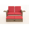 Sofa Ancona Rubinrot 5mm