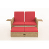 Sofa Ancona Rubinrot 5mm