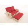 Sofa Ancona Rubinrot 5mm