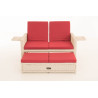 Sofa Ancona Rubinrot 5mm