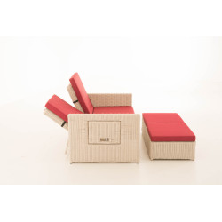 Sofa Ancona Rubinrot 5mm