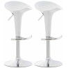 Set de 2 Taburetes Saddle Blanco