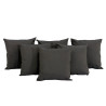 Set De 6 Cojines Para Muebles Lounge Antracita