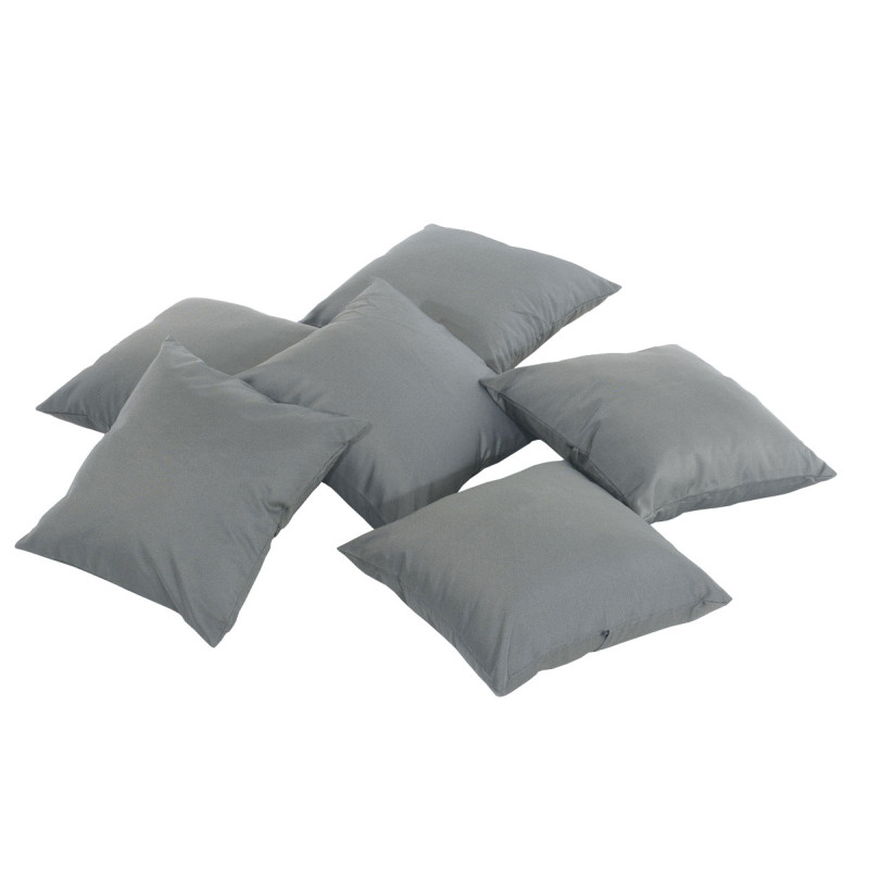 Set De 6 Cojines Para Muebles Lounge Gris hierro