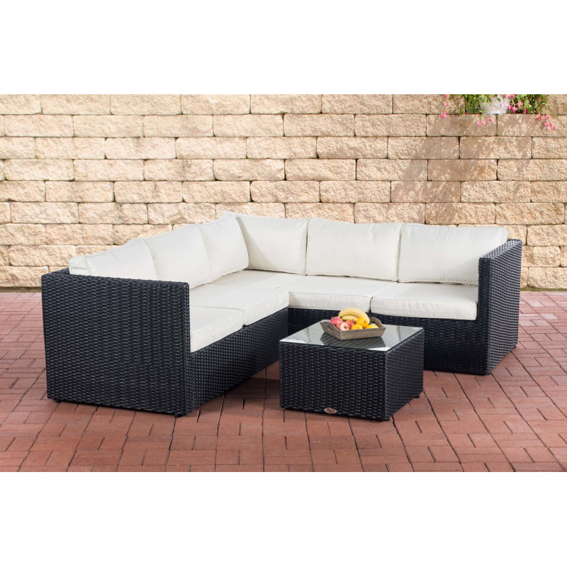 Ecksofa-Garnitur Liberi 5mm Cremeweiß