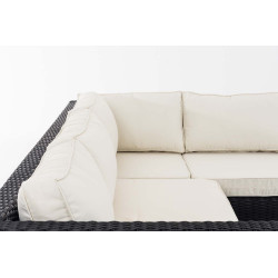 Ecksofa-Garnitur Liberi 5mm Cremeweiß