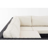 Ecksofa-Garnitur Liberi 5mm Cremeweiß