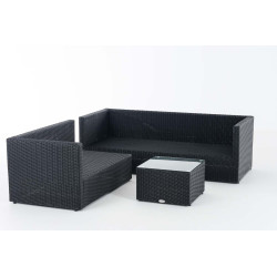 Ecksofa-Garnitur Liberi 5mm Cremeweiß