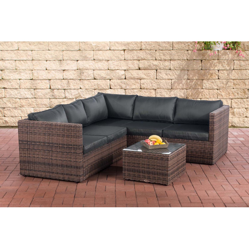 Ecksofa-Garnitur Liberi 5mm Anthrazit