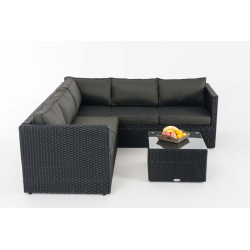 Ecksofa-Garnitur Liberi 5mm Anthrazit