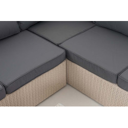 Ecksofa-Garnitur Liberi 5mm Eisengrau