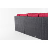 Ecksofa-Garnitur Liberi 5mm Rubinrot