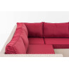 Ecksofa-Garnitur Liberi 5mm Rubinrot