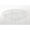 Conjunto de Mesa & 2 Sillas Plegables Aldeano Blanco