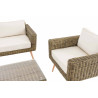 Loungeset Kiruna Rundrattan Natura 40 cm (Hellbraun)