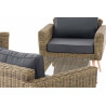 Loungeset Kiruna Rundrattan Natura 40 cm (Hellbraun)