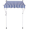 Toldo ajustable Westerly 350x120 cm,weiß/blau