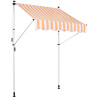 Toldo ajustable Westerly 300x120 cm,weiß/gelb