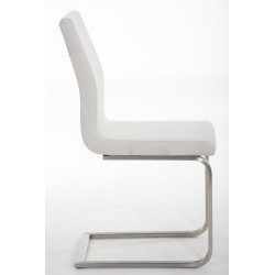 Silla De Comedor Belfort En Tela Blanco