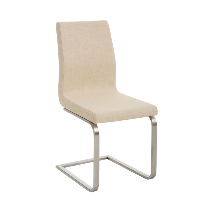 Silla De Comedor Belfort En Tela Crema