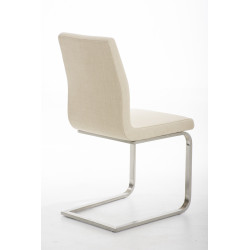 Silla De Comedor Belfort En Tela Crema