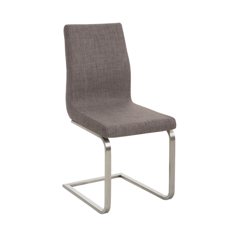 Silla De Comedor Belfort En Tela Gris