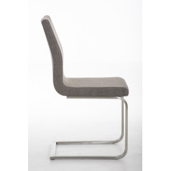 Silla De Comedor Belfort En Tela Gris