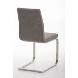 Silla De Comedor Belfort En Tela Gris