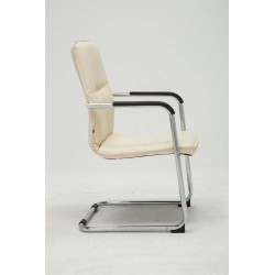 Silla Seattle en Estilo Cantiléver Crema