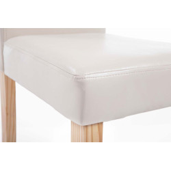 Silla de comedor Ina Crema,Natural