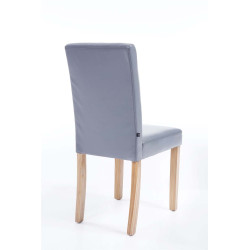 Silla de comedor Ina Gris,Natural