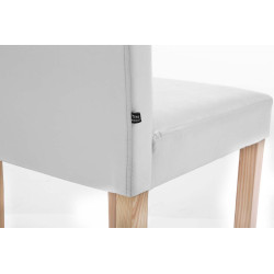 Silla de comedor Ina Blanco,Natural