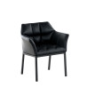 Sillón De Salón Octavia En Estilo Chesterfield Negro,Negro