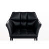 Sillón De Salón Octavia En Estilo Chesterfield Negro,Negro