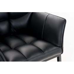 Sillón De Salón Octavia En Estilo Chesterfield Negro,Negro