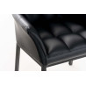 Sillón De Salón Octavia En Estilo Chesterfield Negro,Negro