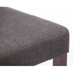 Silla de Comedor Ina en Tela Gris oscuro,Cappuccino