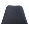 Silla De Comedor Pegleg Square En Tela Gris oscuro,Nogal