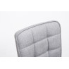 Silla de comedor Peking V2 tela Gris claro