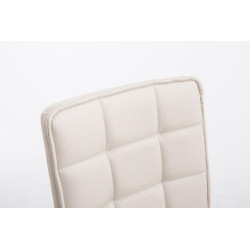 Silla de comedor Peking V2 tela Crema