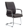 Silla Estilo Cantilever Sievert en Tela Gris oscuro