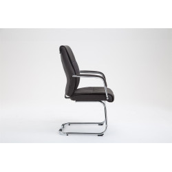 Silla Estilo Cantilever Sievert en Tela Gris oscuro